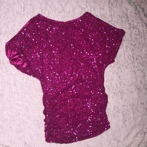 Pink mini sequin dress!
